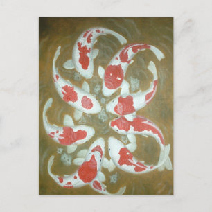 KOI FISH POSTKARTE