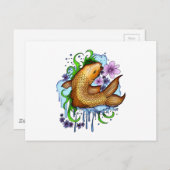 Koi Fish Postkarte (Vorne/Hinten)