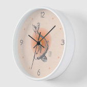 Koi Fish Round Wall Clock Uhr (Winkel)