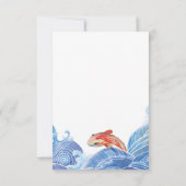 KOI FISH RSVP CARD EINLADUNG (Rückseite)