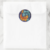 Koi Fish Runder Aufkleber (Tasche)