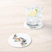 Koi Fish Runder Pappuntersetzer (Vor Ort)