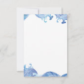 Koi Fish Save the Date Card Einladung (Rückseite)