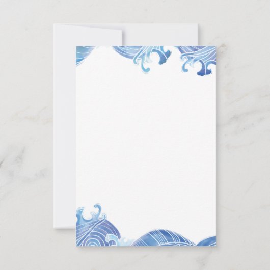 Koi Fish Save the Date Card Einladung (Rückseite)