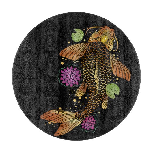 Koi Fish Schneidebrett (Vorderseite)