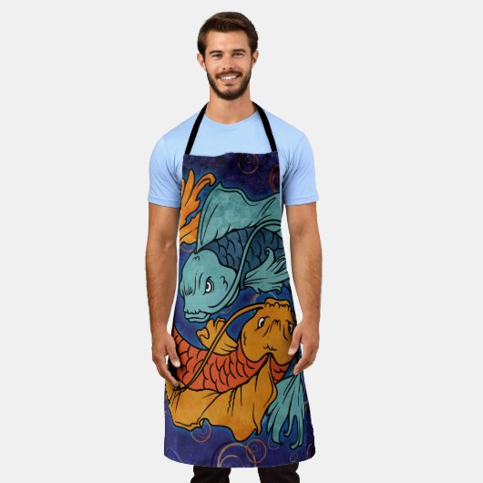 Koi Fish Schürze (Getragen)