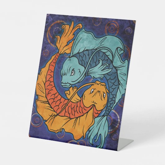 Koi Fish Sockelschild (Vorderseite)
