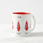 koi fish species kohaku Mug Zweifarbige Tasse (VorderseiteRechts)