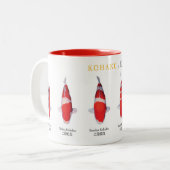 koi fish species kohaku Mug Zweifarbige Tasse (Vorderseite Links)