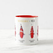 koi fish species kohaku Mug Zweifarbige Tasse (Mittel)