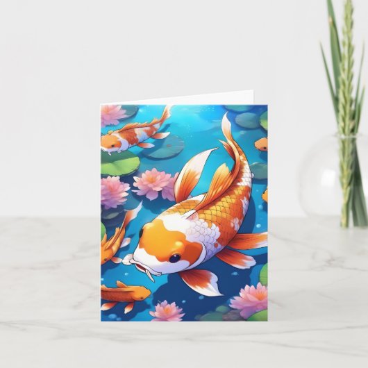 Koi Fish Study M Karte (Vorderseite)