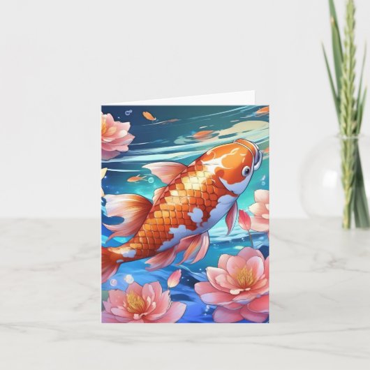 Koi Fish Study P Karte (Vorderseite)