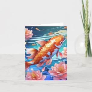 Koi Fish Study P Karte