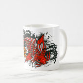 Koi fish tattoo old school style kaffeetasse (VorderseiteRechts)