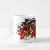 Koi fish tattoo old school style kaffeetasse (Vorderseite Links)