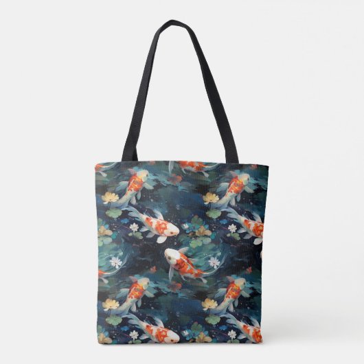 Koi Fish Tote Bag Tasche (Rückseite)
