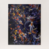 KOI FISH ÜBER FLOWING JIGSAW PUZZLE (Vertikal)