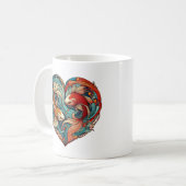 Koi Fish Valentine Kaffeetasse (Vorderseite Links)