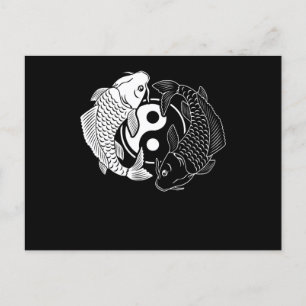 Koi Fish Vintag Retro Funny Japanischer Fischkarpf Postkarte