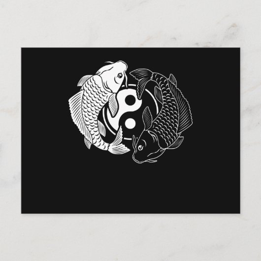 Koi Fish Vintag Retro Funny Japanischer Fischkarpf Postkarte (Vorderseite)