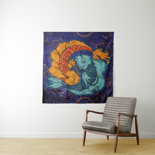Koi Fish Wandteppich (Beispiel (Horizontal))