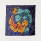 Koi Fish Wandteppich (Vorderseite)