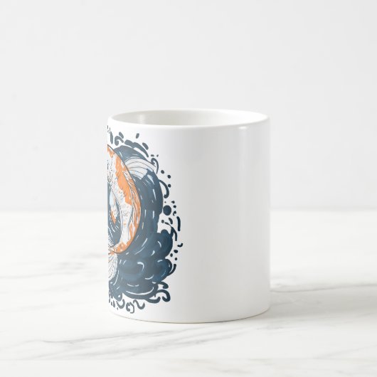 Koi Fish Water Biegemeister Kaffeetasse (Mittel)