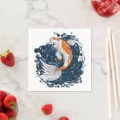 Koi Fish Water Biegemeister Serviette (Beispiel)