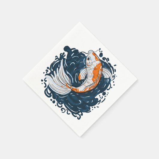 Koi Fish Water Biegemeister Serviette (Ecke)