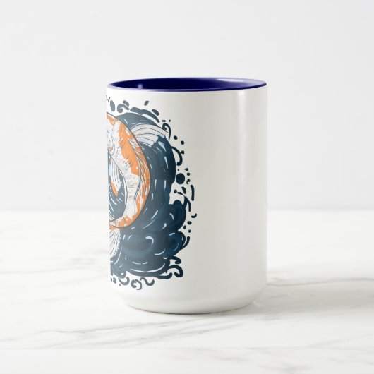 Koi Fish Water Biegemeister Tasse (Zentrum)
