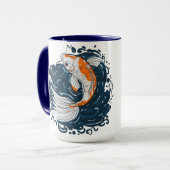 Koi Fish Water Biegemeister Tasse (Vorderseite Links)