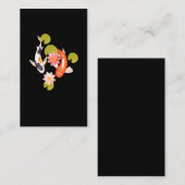 Koi Fish Water Lily Japanischer Carp Fishagricultu Visitenkarte (Vorne/Hinten)