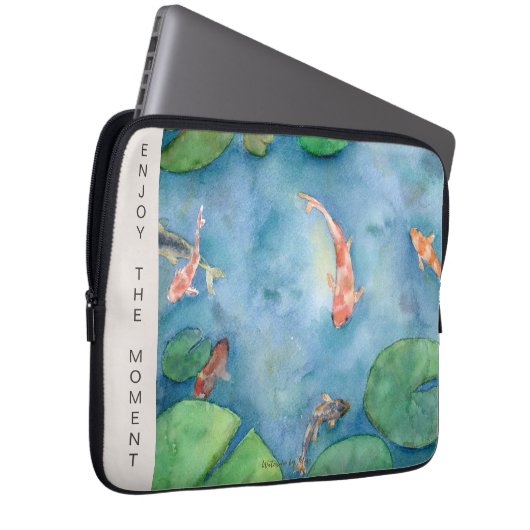 Koi Fish Watercolor Laptopschutzhülle (Vorne Rechts)