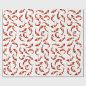 Koi fish watercolor pattern geschenkpapier (Flach)