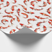 Koi fish watercolor pattern geschenkpapier (Ecke)