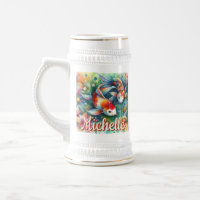 Koi Fish Whimsical Watercolor Personalisiert