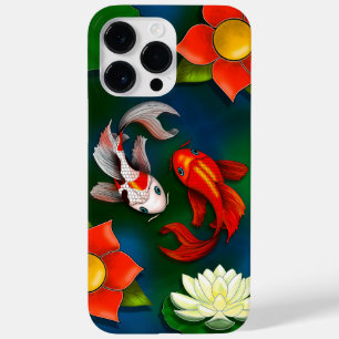Koi Fish White Lotus Lily Pad Pond Case-Mate iPhone 14 Pro Max Hülle