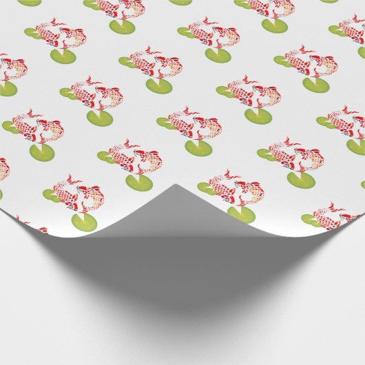 Koi Fish Wrapping Paper Geschenkpapier (Ecke)