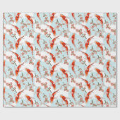 Koi Fish Wrapping Paper Geschenkpapier (Flach)