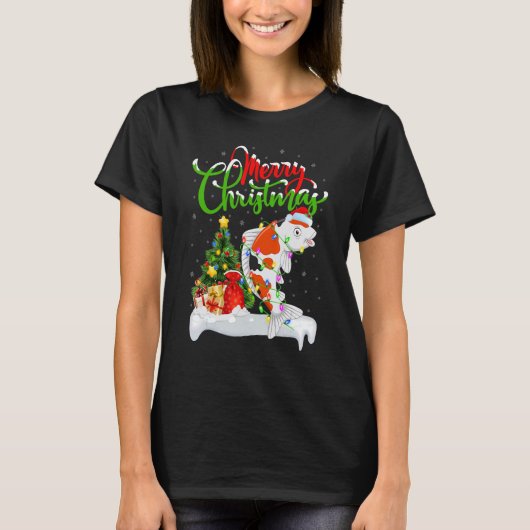 Koi Fish  Xmas Decorations Santa Koi Christmas T-Shirt (Vorderseite)