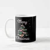 Koi Fish Xmas Tree Koi Carp Weihnachtsbaum Kaffeetasse (Links)