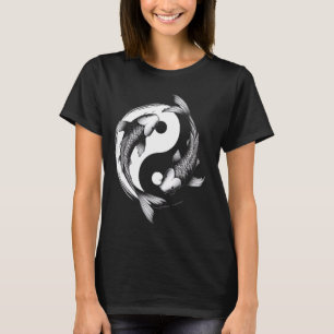 Koi Fish Yang Symbol Design Grafische T-Shirts
