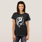 Koi Fish Yang Symbol Design Grafische T-Shirts (Vorne ganz)