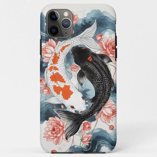 Koi Fish Yang Yang Lotus Art Case-Mate iPhone Hülle (Rückseite)