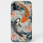 Koi Fish Yang Yang Lotus Art Case-Mate iPhone Hülle (Rückseite)