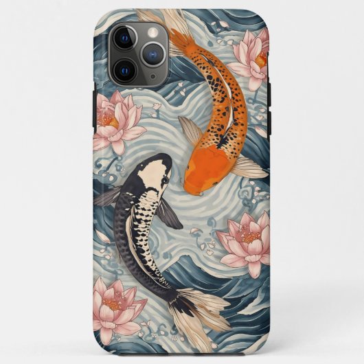 Koi Fish Yang Yang Lotus Art Case-Mate iPhone Hülle (Rückseite)