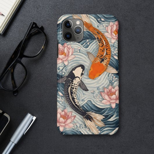 Koi Fish Yang Yang Lotus Art Case-Mate iPhone Hülle