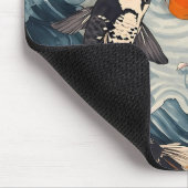 Koi Fish Yang Yang Lotus Art Mousepad (Ecke)