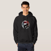 Koi Fish, Ying Yang Symbolic Hoodie (Vorne ganz)