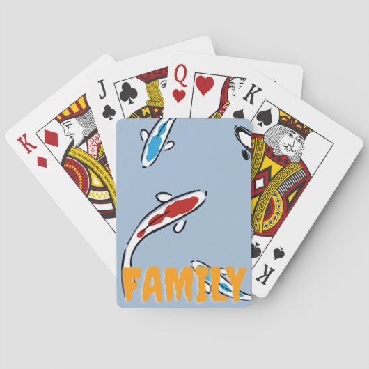 Koi Fish | Zazzle_Growshop. Spielkarten (Rückseite)
